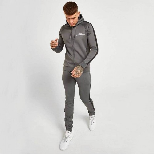 Zipper Up Through Custom Branded Poly Tracksuit